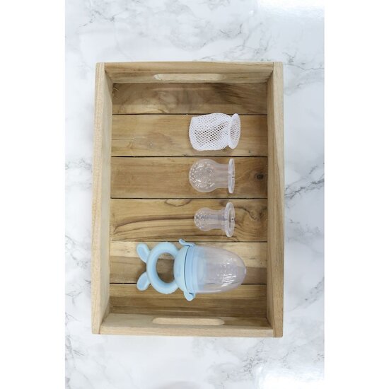 Bo Jungle Grignoteur de fruits 4-en-1 Bunny Bleu  Bo Jungle Grignoteur de fruits 4-en-1 Bunny Bleu