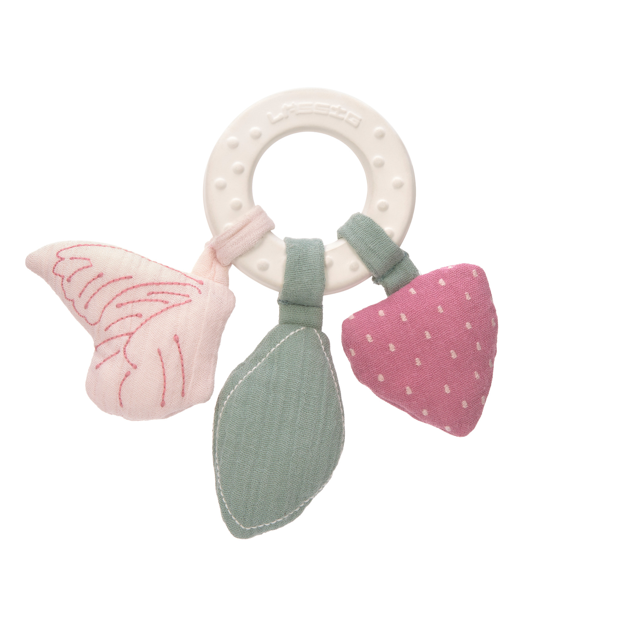 Lässig - Anneau de dentition en caoutchouc Papillon MULTICOLORE Lässig