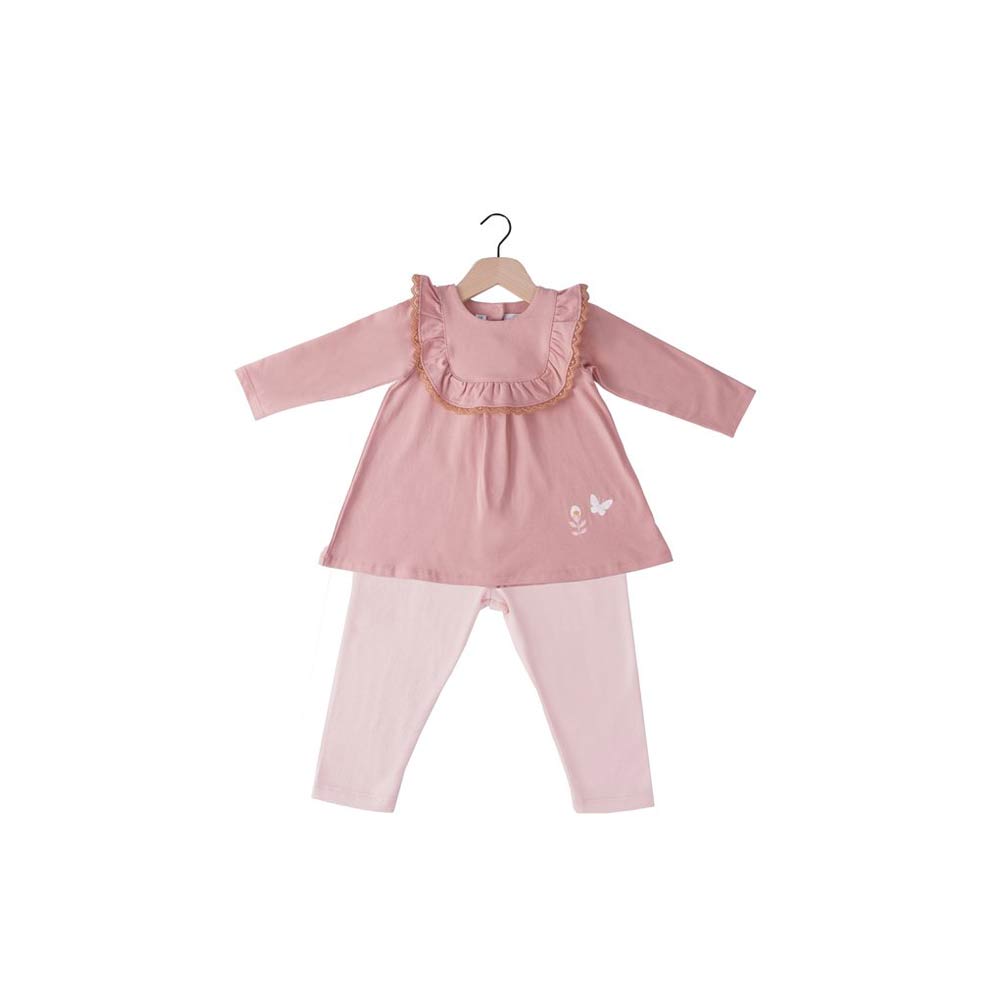 Robe et leggings Tendre Botanique ROSE Marèse