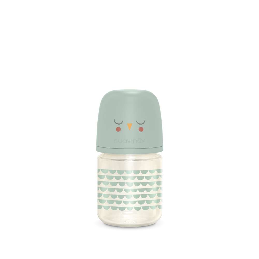 Suavinex - Biberon verre Bonhomia avec tétine Sxpro S VERT Suavinex