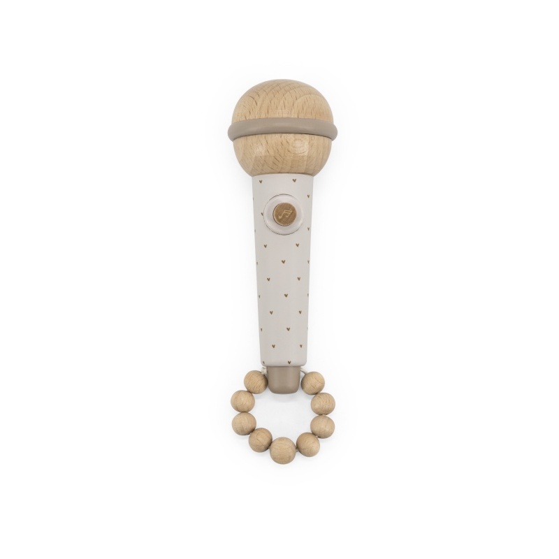 Microphone en bois MARRON Label Label