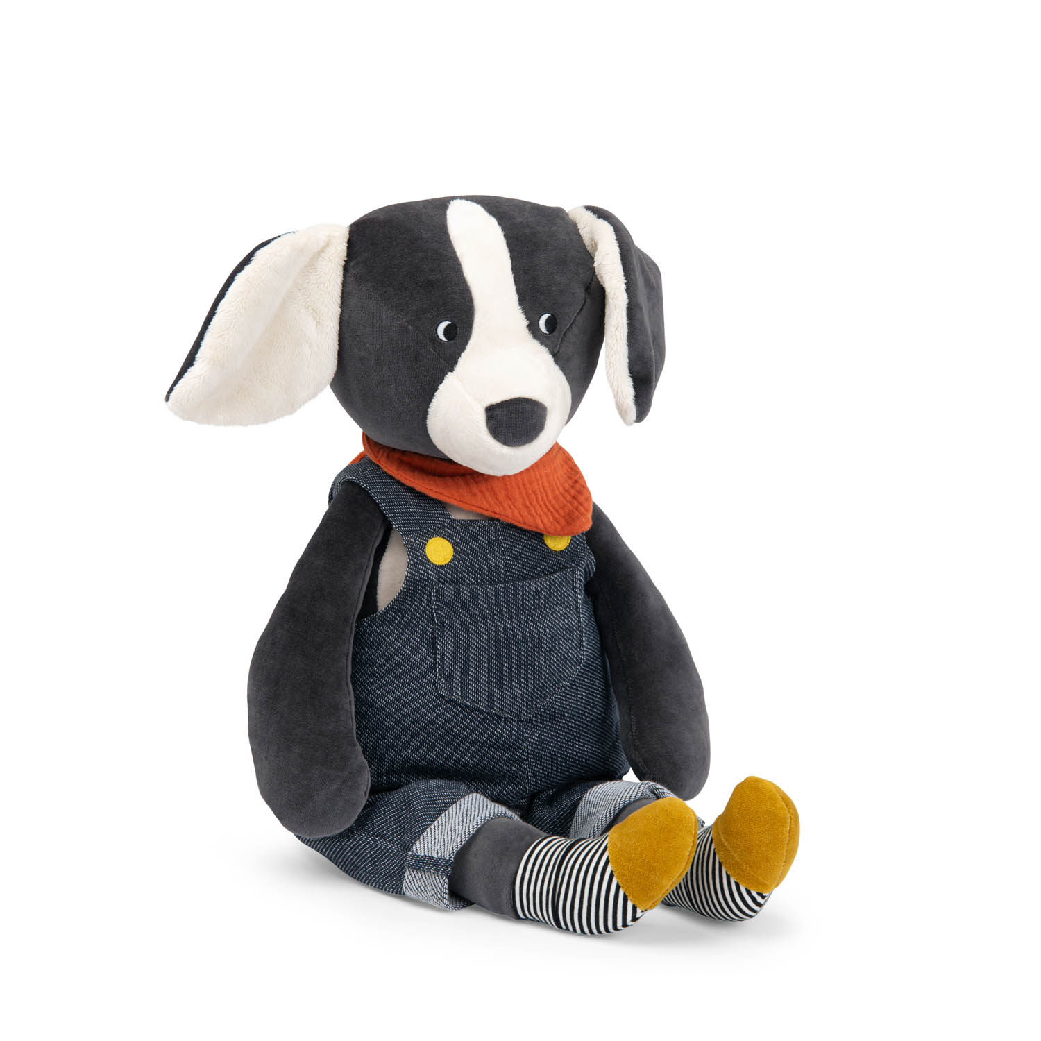 Peluche chien Puce géant Puce & Pilou MULTICOLORE Moulin Roty