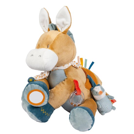 Nattou Peluche Ane Leo d'activités Felix et Leo Multicolore  Nattou Peluche Ane Leo d'activités Felix et Leo Multicolore