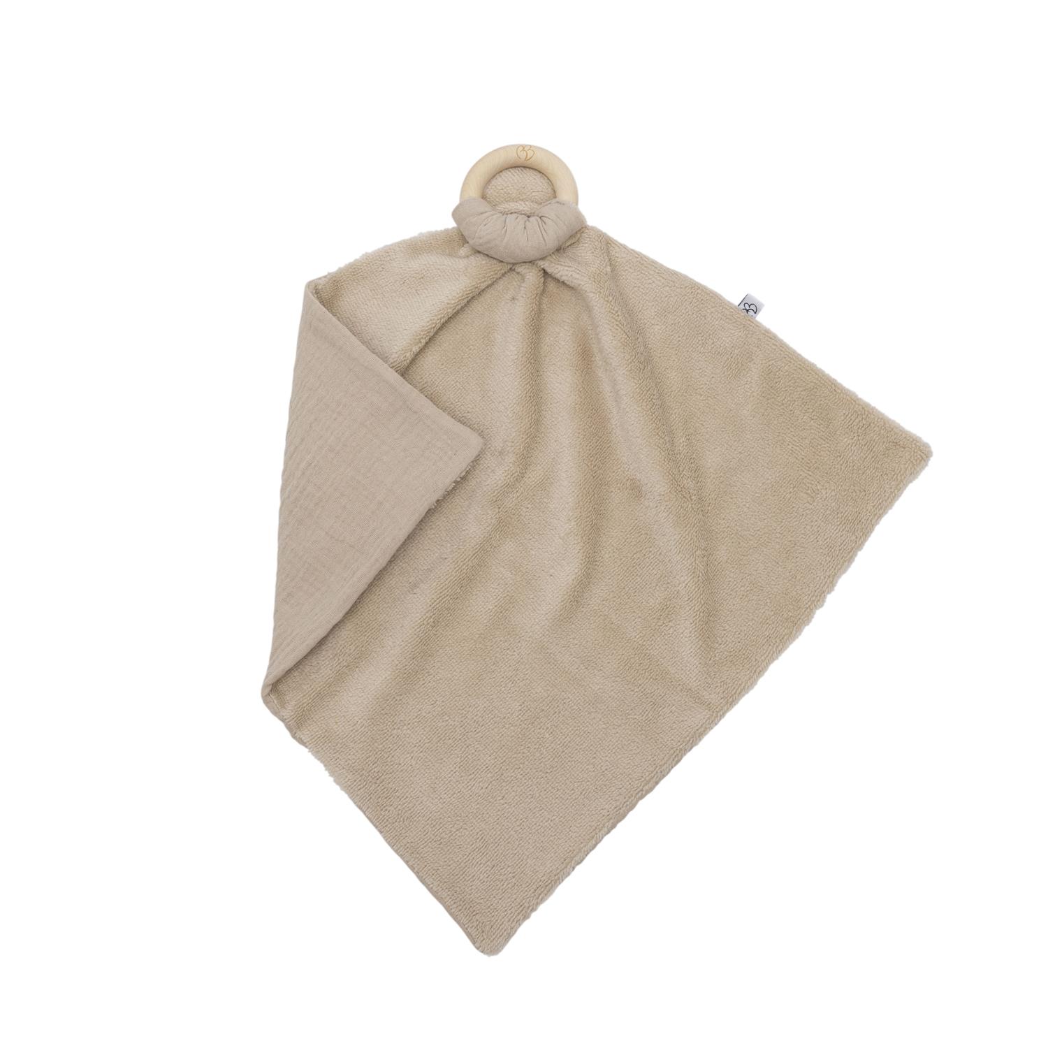 BB & Co - Doudou avec anneau dentition BEIGE BB&Co