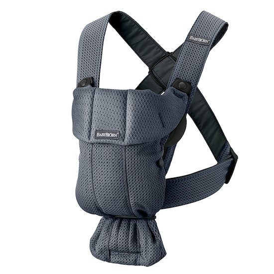 BabyBjörn Porte-bébé Mini Anthracite, Mesh 3D 