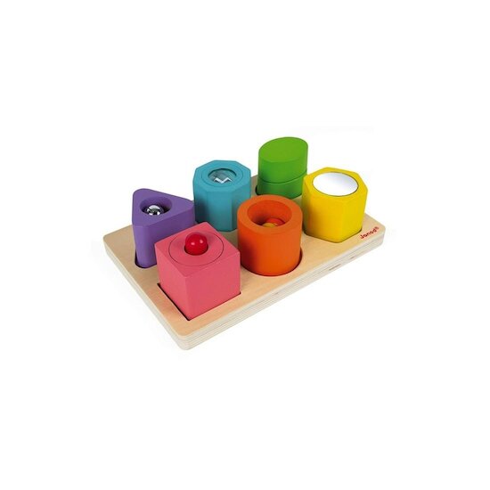 Janod Puzzle 6 cubes sensoriels Multicolore  Janod Puzzle 6 cubes sensoriels Multicolore