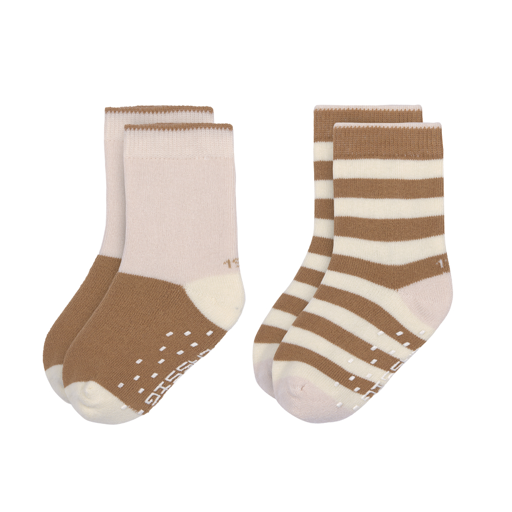 2 chaussettes GOTS antidérapantes MULTICOLORE Lässig