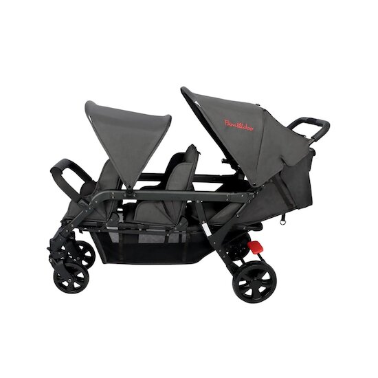 Familidoo Poussette 3 places Lidoo + Ergondrive Noir 