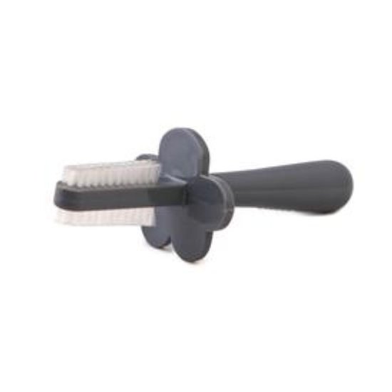 Grabease Brosse à dents ergonomique double face Grise  Grabease Brosse à dents ergonomique double face Grise