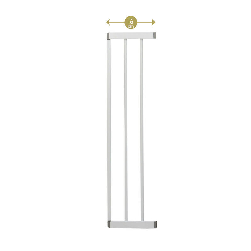 Extension 17 cm pour barriere 4712 Easy Close Pression Metal - BLANC Geuther