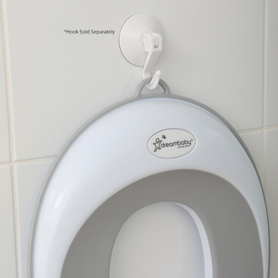 Dreambaby Réducteur de toilettes enfant Ezy-Slimline Gris/Blanc  Dreambaby Réducteur de toilettes enfant Ezy-Slimline Gris/Blanc