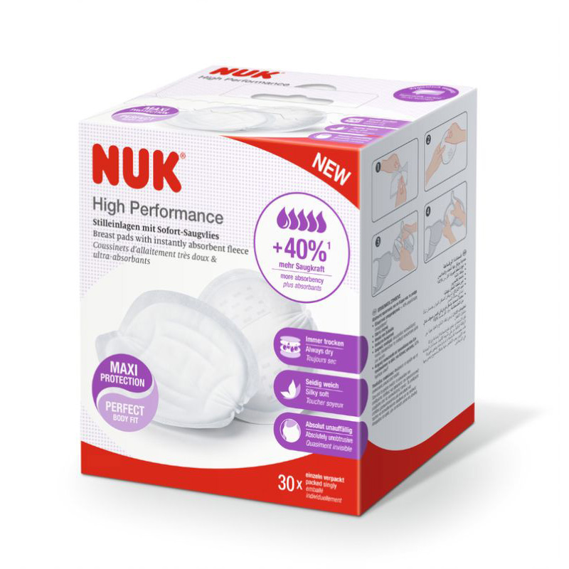 NUK - 30 Coussinets Allaitement High Performance BLANC Nuk