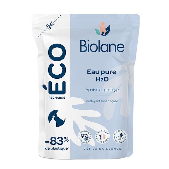 Biolane Eco-recharge Eau pure H2O Bleu 400 ml Biolane Eco-recharge Eau pure H2O Bleu 400 ml