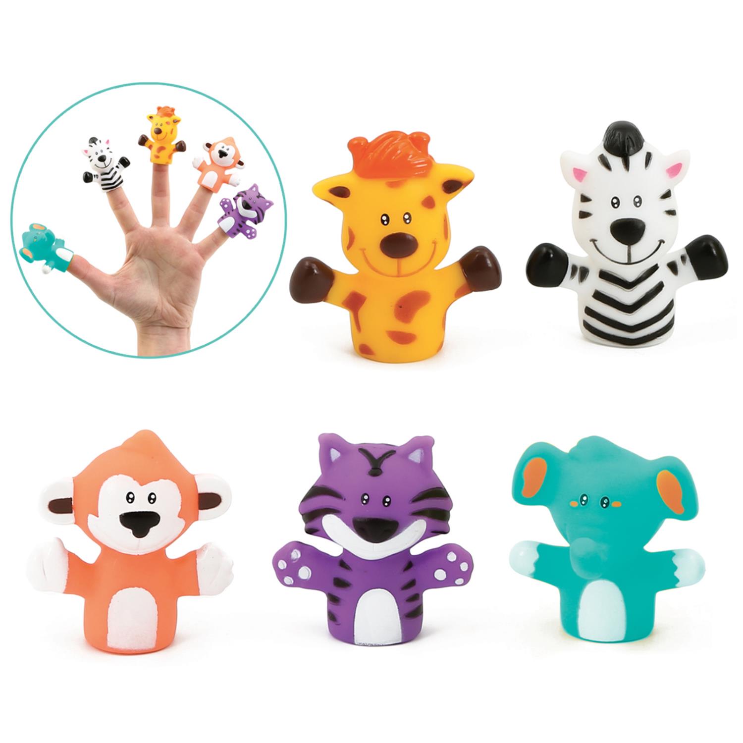 LUDI - Pupets a doigts savane MULTICOLORE Ludi