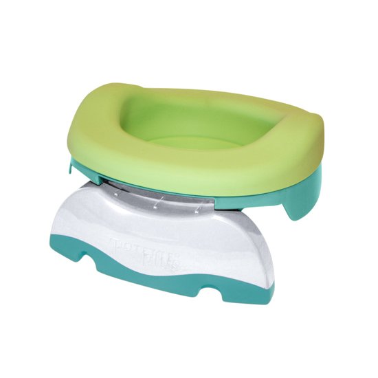 Potette Plus Pot multi-fonctions pot de voyages + réducteur de toilettes + pot de maison Vert Clair 