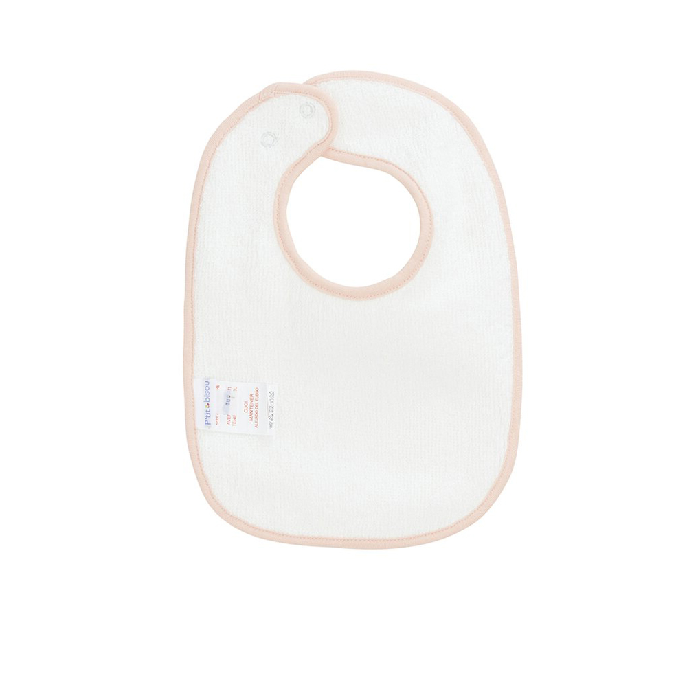 P’tit bisou - Bavoir PCF BLANC P’tit bisou