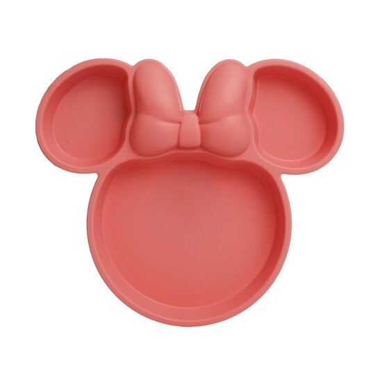 Thermobaby Assiette Compartimentée Tête Minnie Rose 