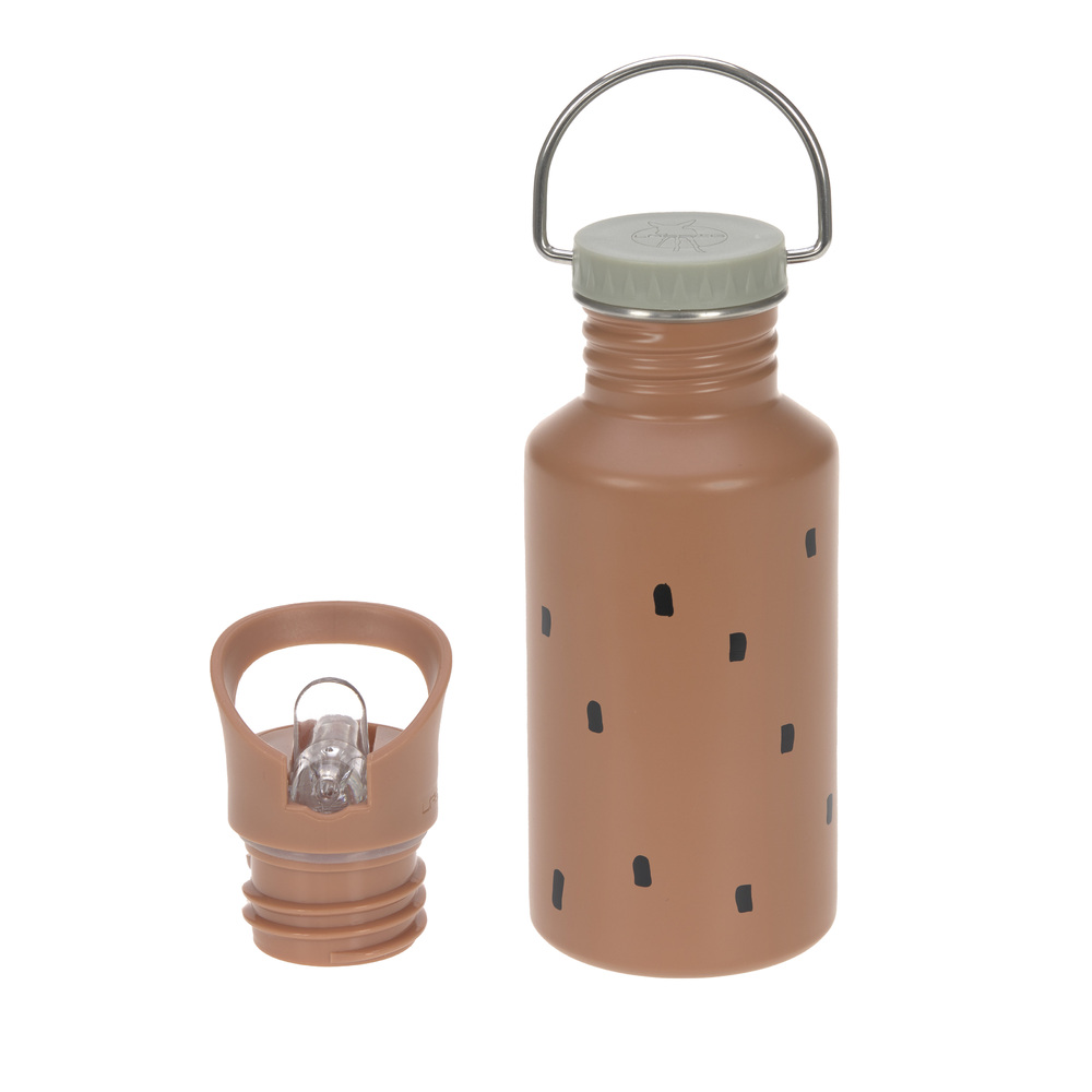 Lässig - Gourde pour enfant inox Happy Prints MARRON Lässig