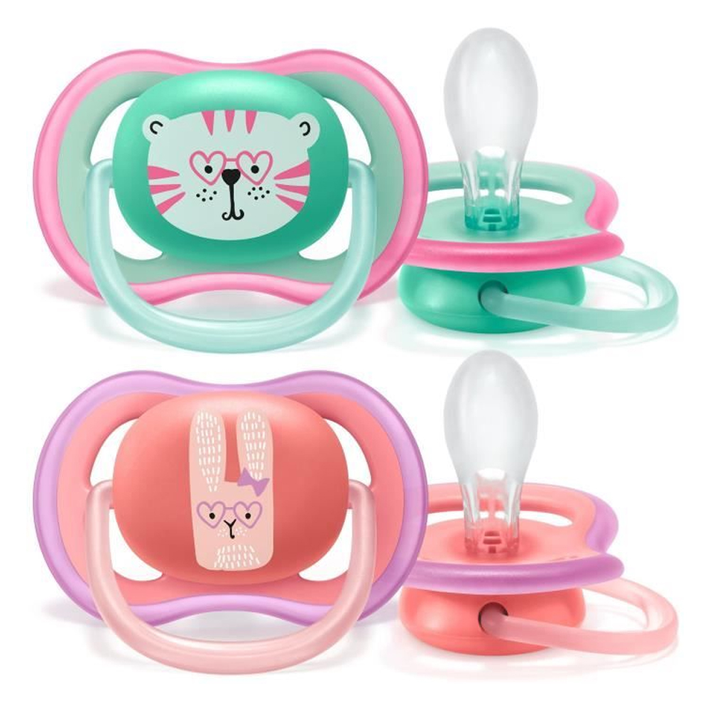 2 sucettes Ultra air MULTICOLORE Philips Avent
