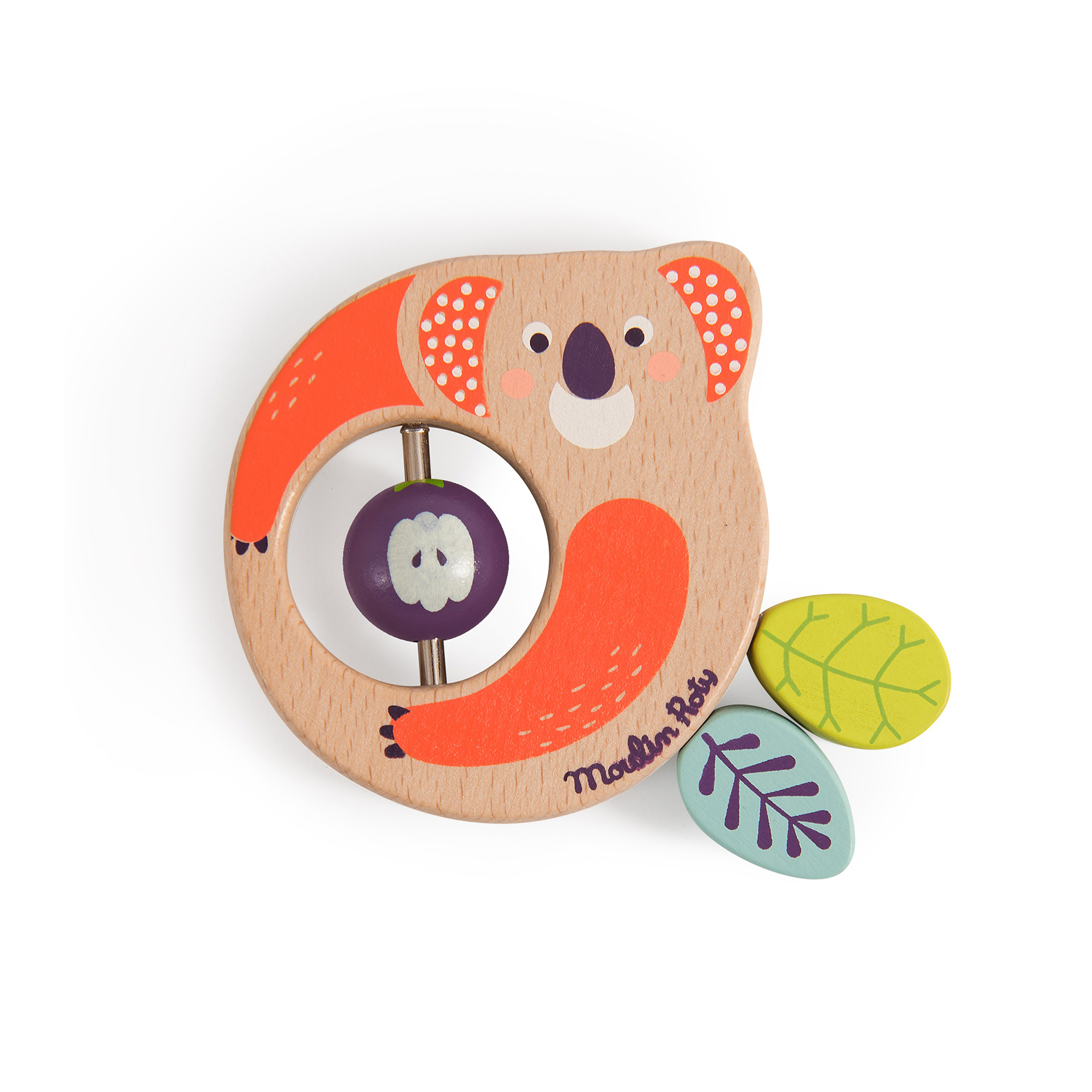 MOULIN ROTY - Hochet bois koala Dans la jungle MULTICOLORE Moulin Roty