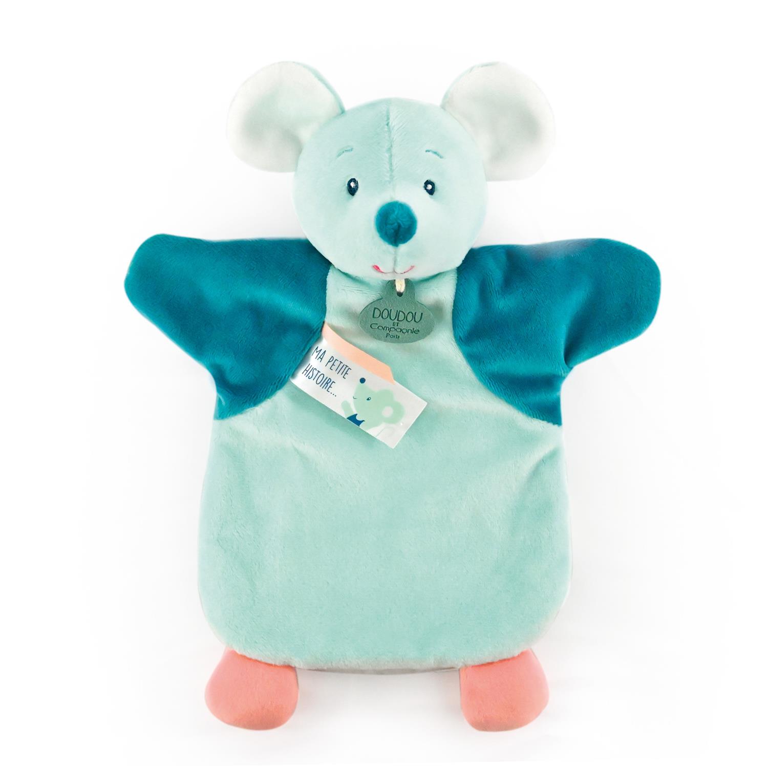 Doudou & Compagnie - Doudou marionnette GRIS Doudou & Compagnie