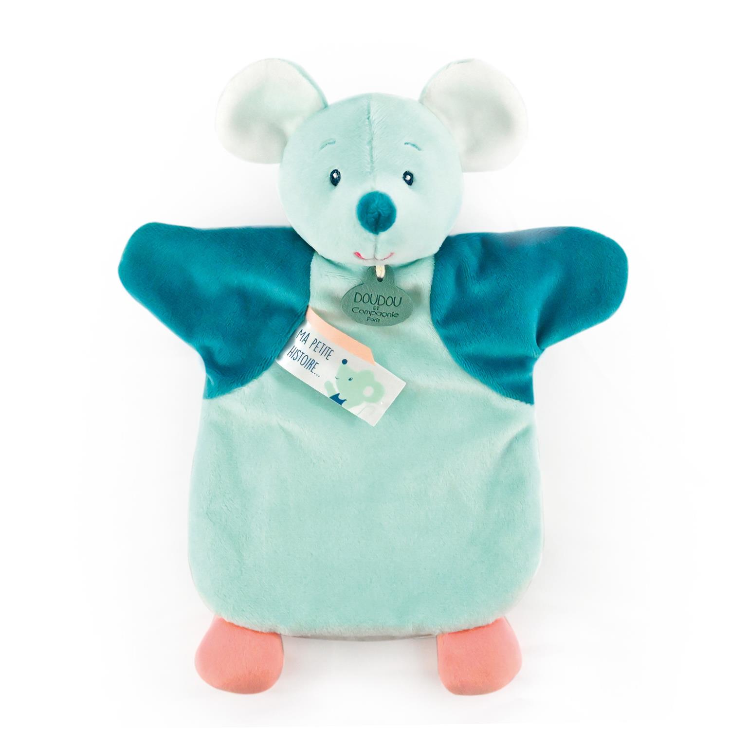 Doudou marionnette GRIS Doudou & Compagnie