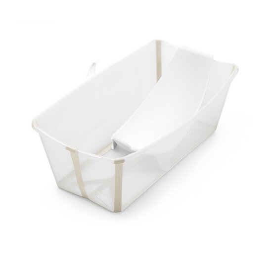 Stokke Pack Flexi Bath baignoire avec transat Transparent Sandy Beige 