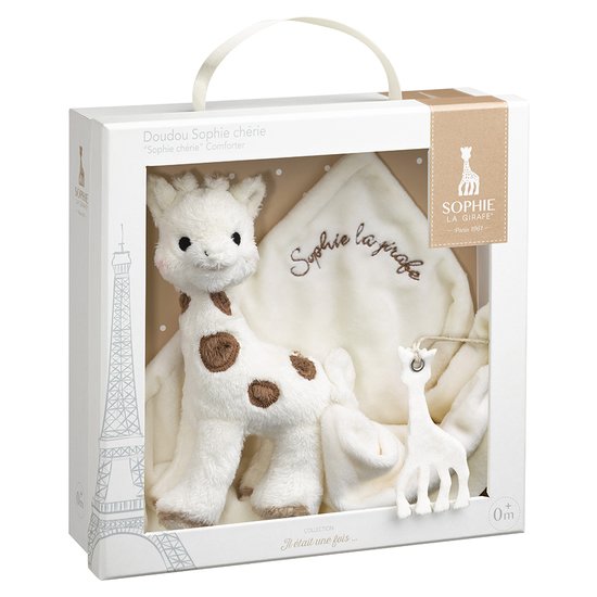 Coffret Cadeau Sophiesticated Hochet + Jouet De Dentition Beige