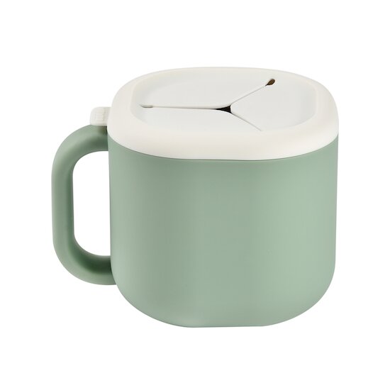 Béaba Tasse à goûter Pick N Snack Vert sauge   Béaba Tasse à goûter Pick N Snack Vert sauge