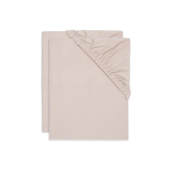 Jollein Lot de 2 draps housse jersey Wild Rose 