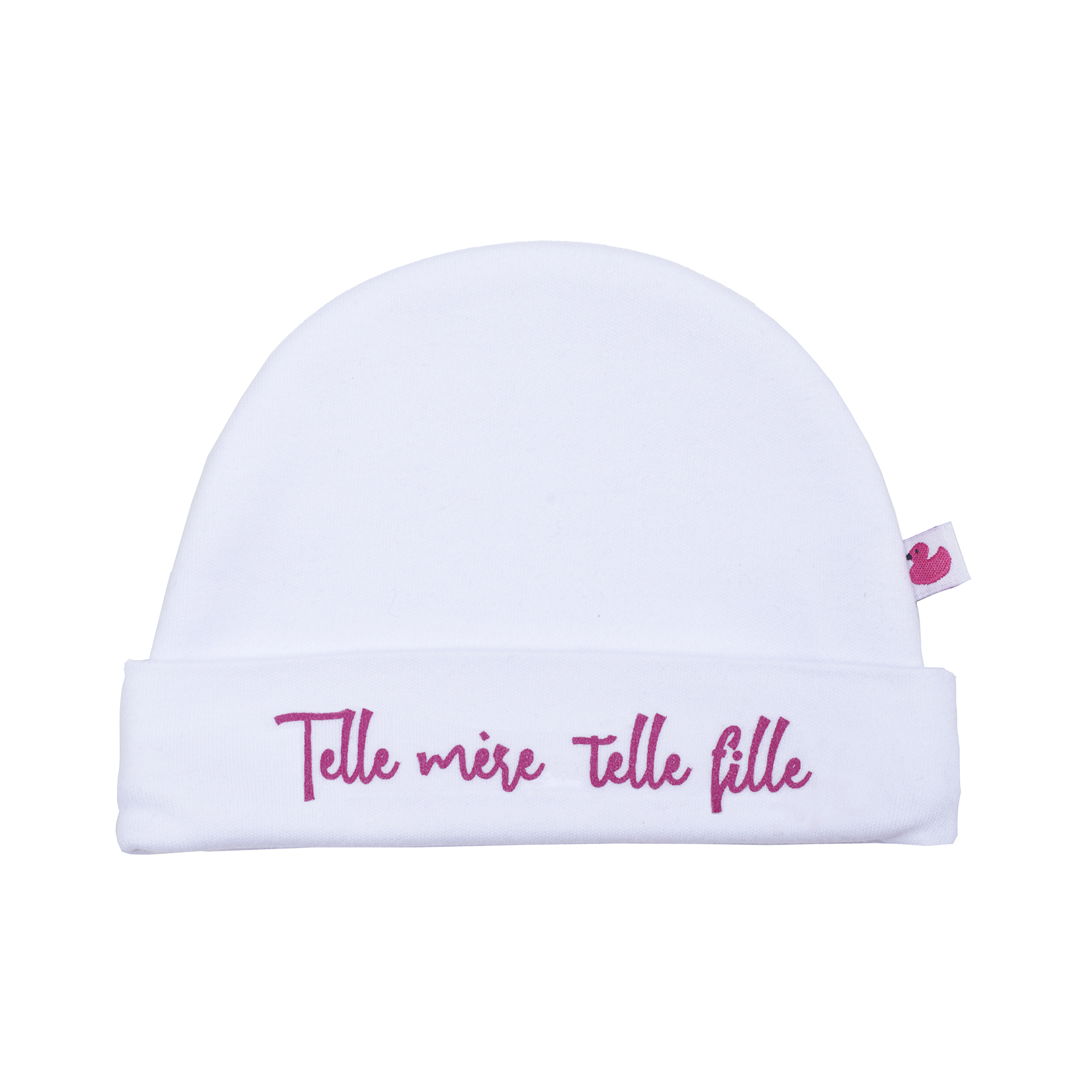 Bonnet naissance pur coton Telle mère telle fille MULTICOLORE BB&Co