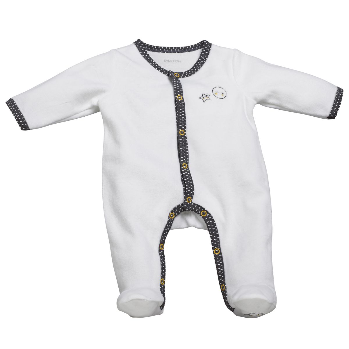 Pyjama velours Babyfan GRIS Sauthon