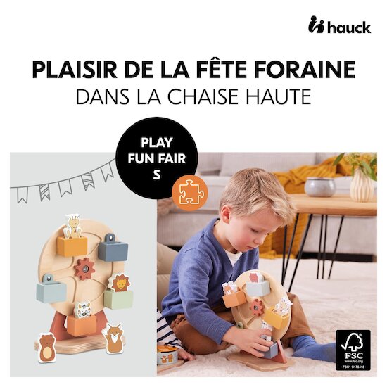 Hauck Plateau de jeux pour chaise haute Play Fun Fair S White  Hauck Plateau de jeux pour chaise haute Play Fun Fair S White