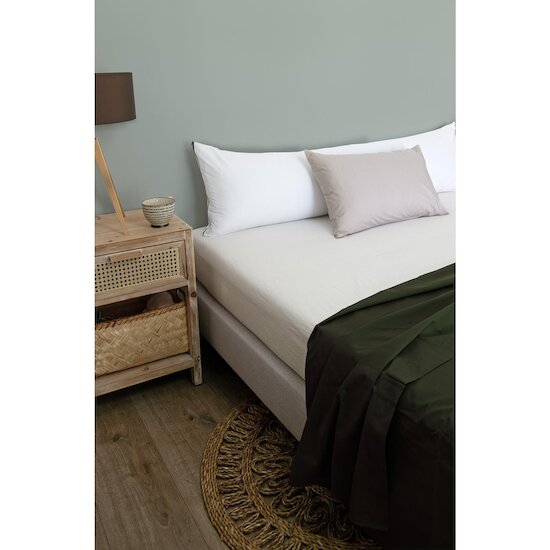 Kadolis Traversin Hawi Enveloppe Tencel et Coton Bio Blanc 40x90 cm Kadolis Traversin Hawi Enveloppe Tencel et Coton Bio Blanc 40x90 cm