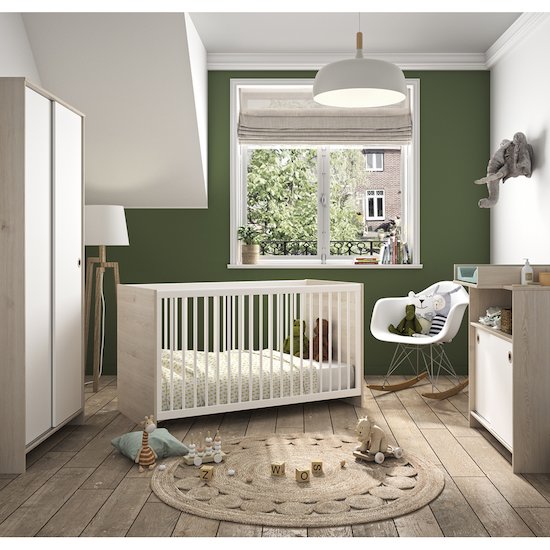 Lit 60x1 Commode Armoire Romeo 60x1 De Bebe Lune Lit 60x1 Commode Armoire Romeo 60x1 De Bebe Lune