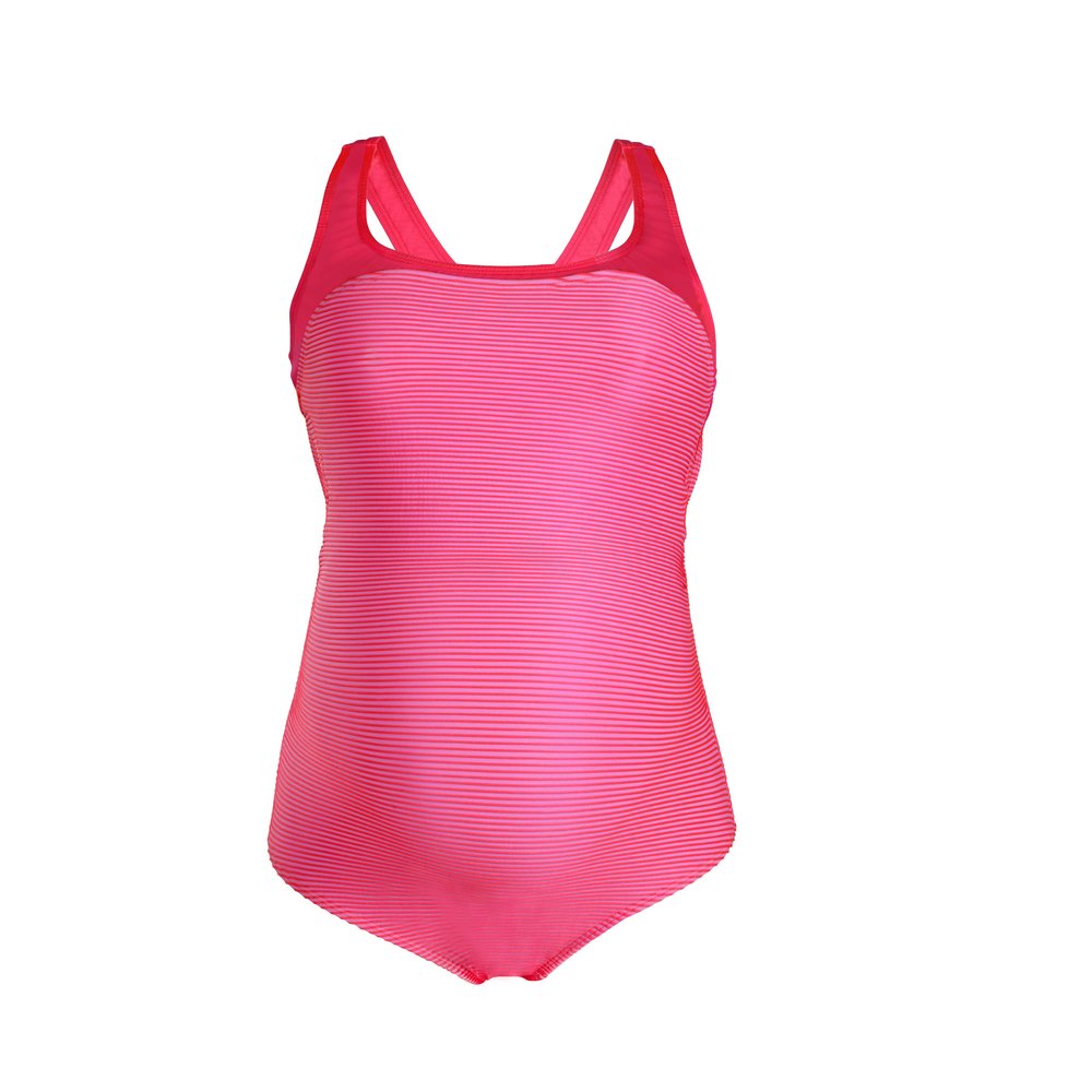 Maillot de bain 1 pièce maternité ROSE Cache cœur