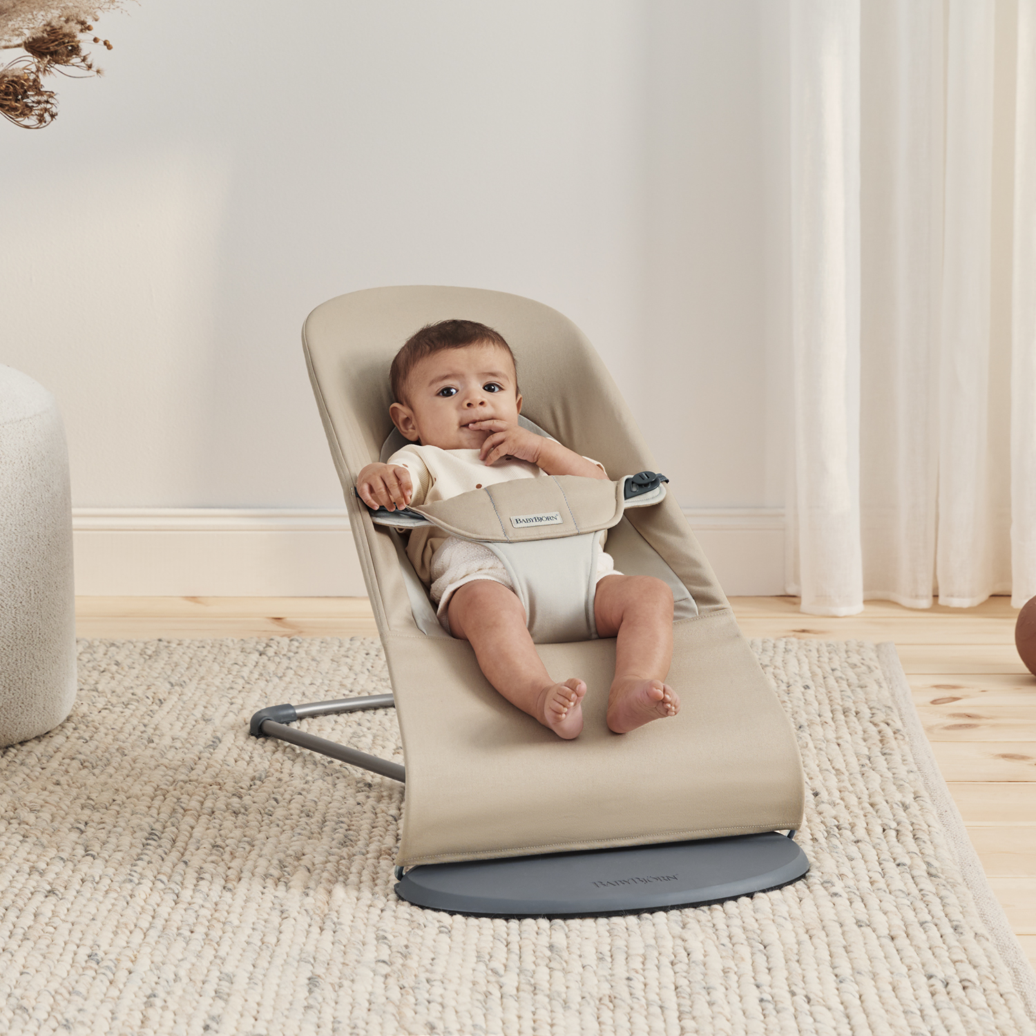 Transat bébé balance soft tissé VERT BabyBjörn