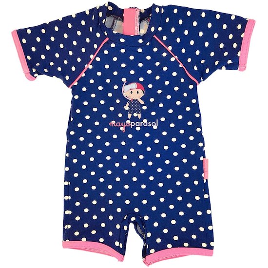 Les Petits Protégés Combinaison anti UV Marinella Marine-Blanc 12 mois