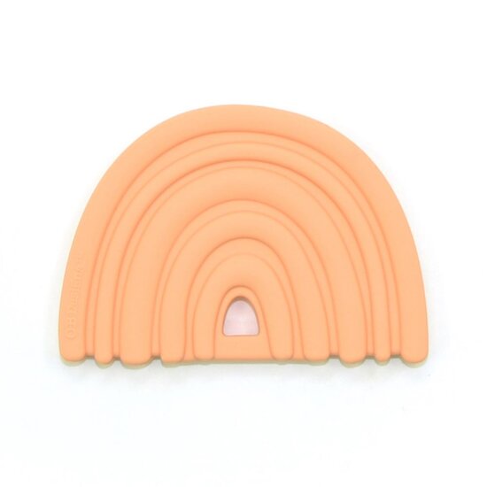 BB&Co Anneau de dentiton silicone arc-en-ciel Pêche 