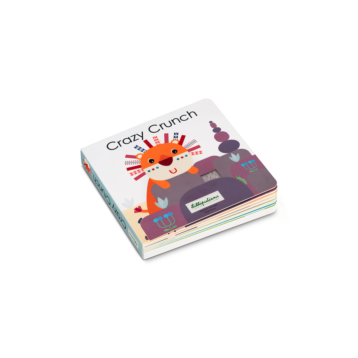 Livre tactile et sonore Crazy Crunch MULTICOLORE Lilliputiens