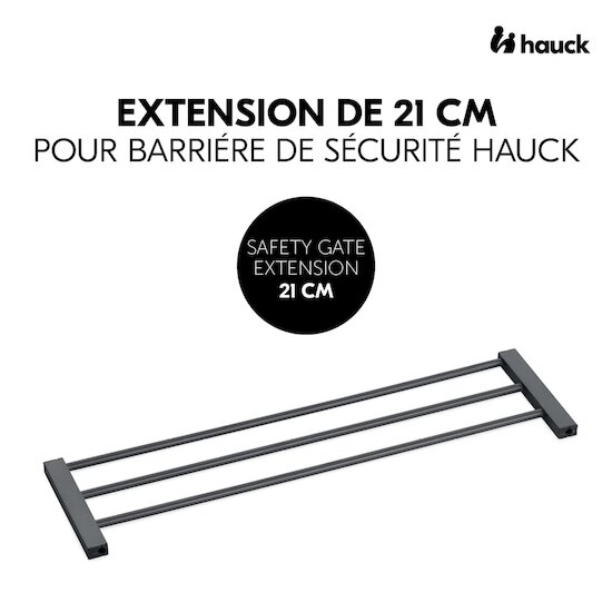 Hauck Extension Pour Barrière De Sécurité Dark Grey  Hauck Extension Pour Barrière De Sécurité Dark Grey