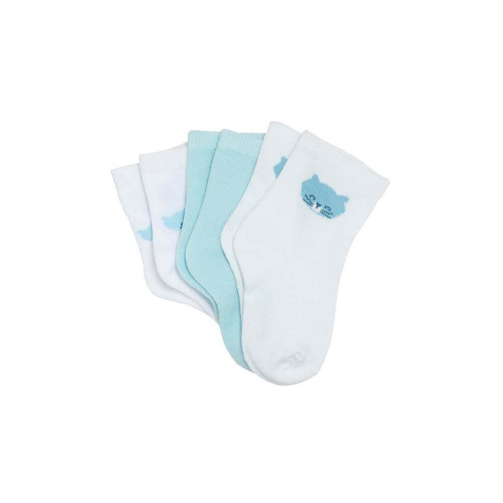 P’tit bisou - Lot de 3 paires de chaussettes Mes Essentiels BLEU P’tit bisou
