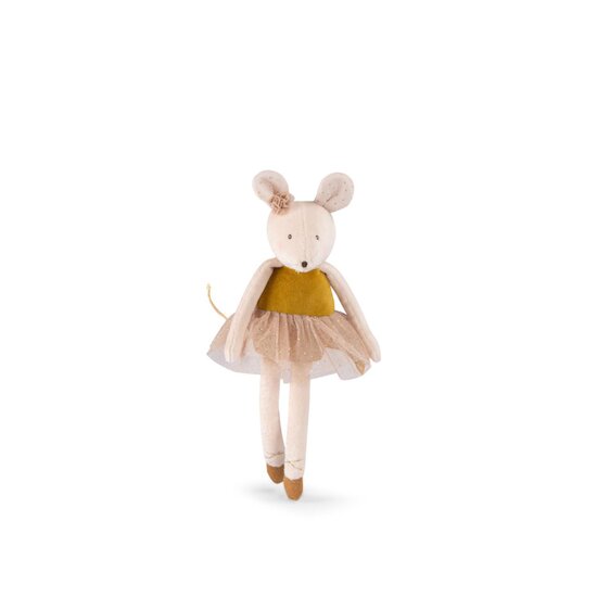 Moulin Roty Petite souris or La petite école de danse Or/crème 