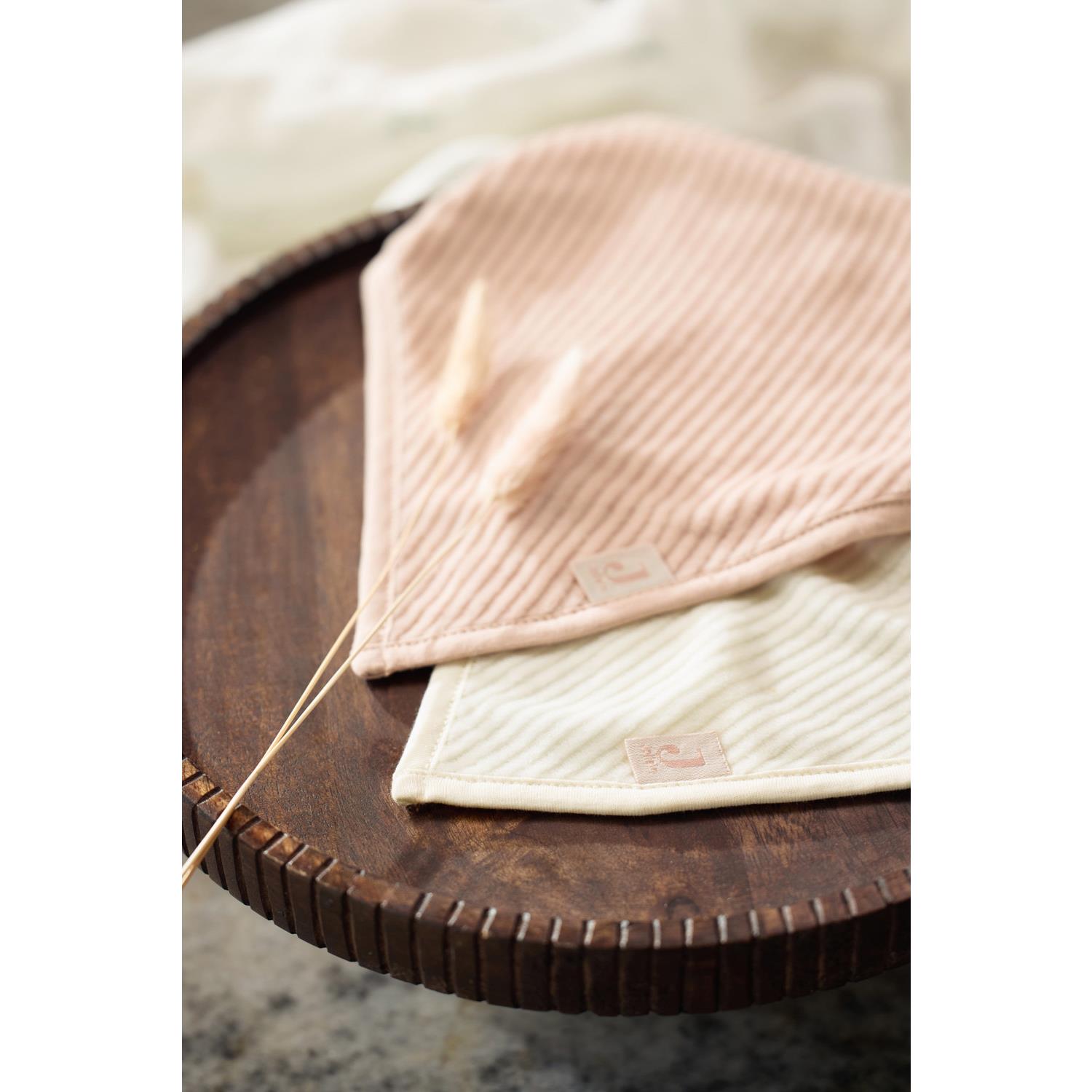 Lot de 2 Bavoirs Bandana Velvet Rib MULTICOLORE Jollein