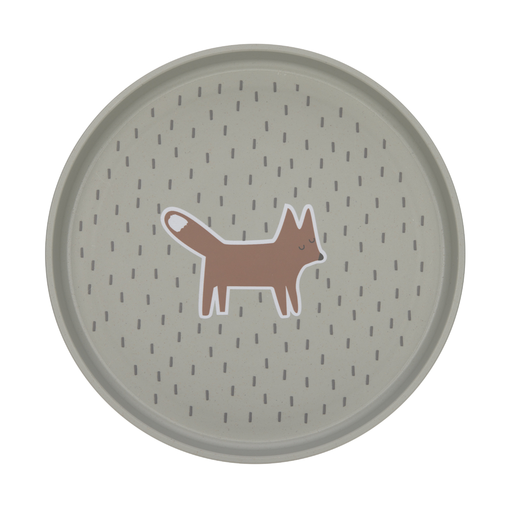 Lässig - Assiette Little Forest Renard VERT Lässig