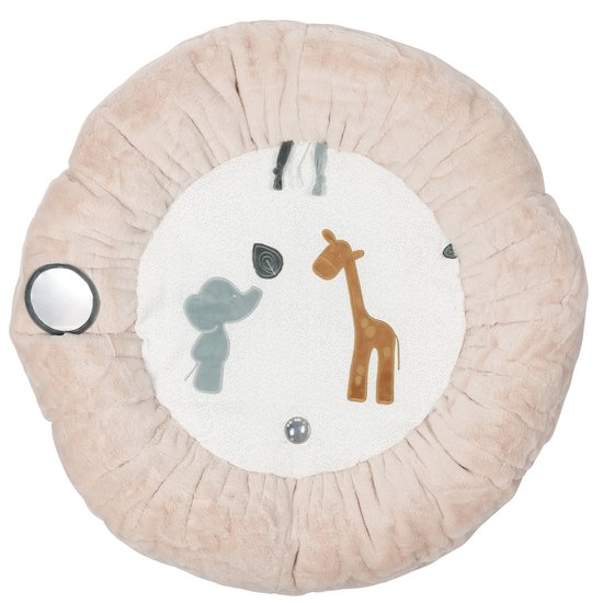 Nattou Tapis d'éveil pouf avec arches Axel et Luna Beige 90 cm Nattou Tapis d'éveil pouf avec arches Axel et Luna Beige 90 cm