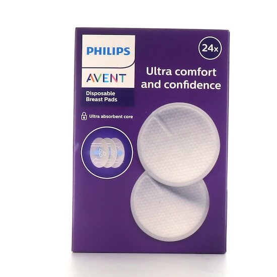 Philips Avent 24 coussinets jetables jour et nuit Blanc 