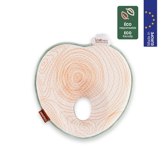 Babymoov Cale tête Lovenest Natural Care Ocre/Blanc  Babymoov Cale tête Lovenest Natural Care Ocre/Blanc