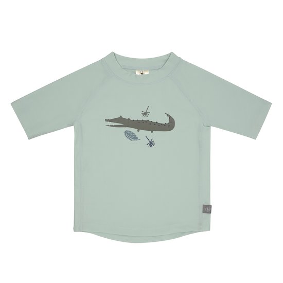 Lässig T-shirt anti-uv manches courtes Crocodile menthe 