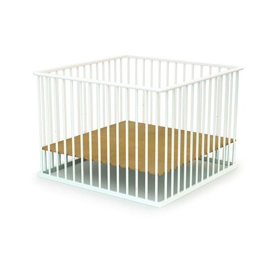 Formula Baby Parc en bois Blanc 100X100 cm Formula Baby Parc en bois Blanc 100X100 cm